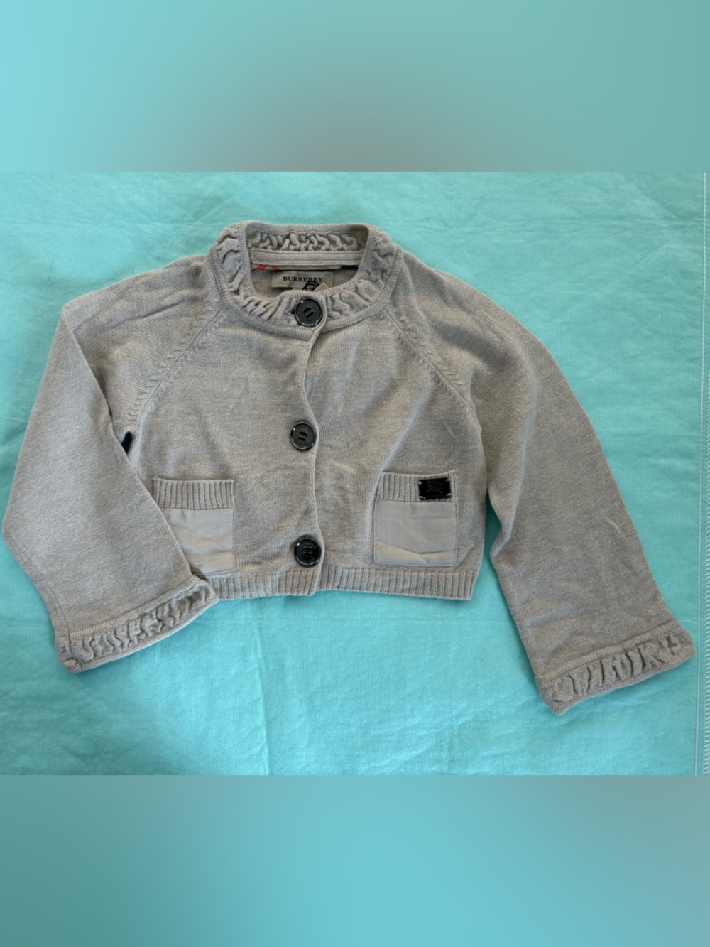 Burberry Girls Cropped Cardigan